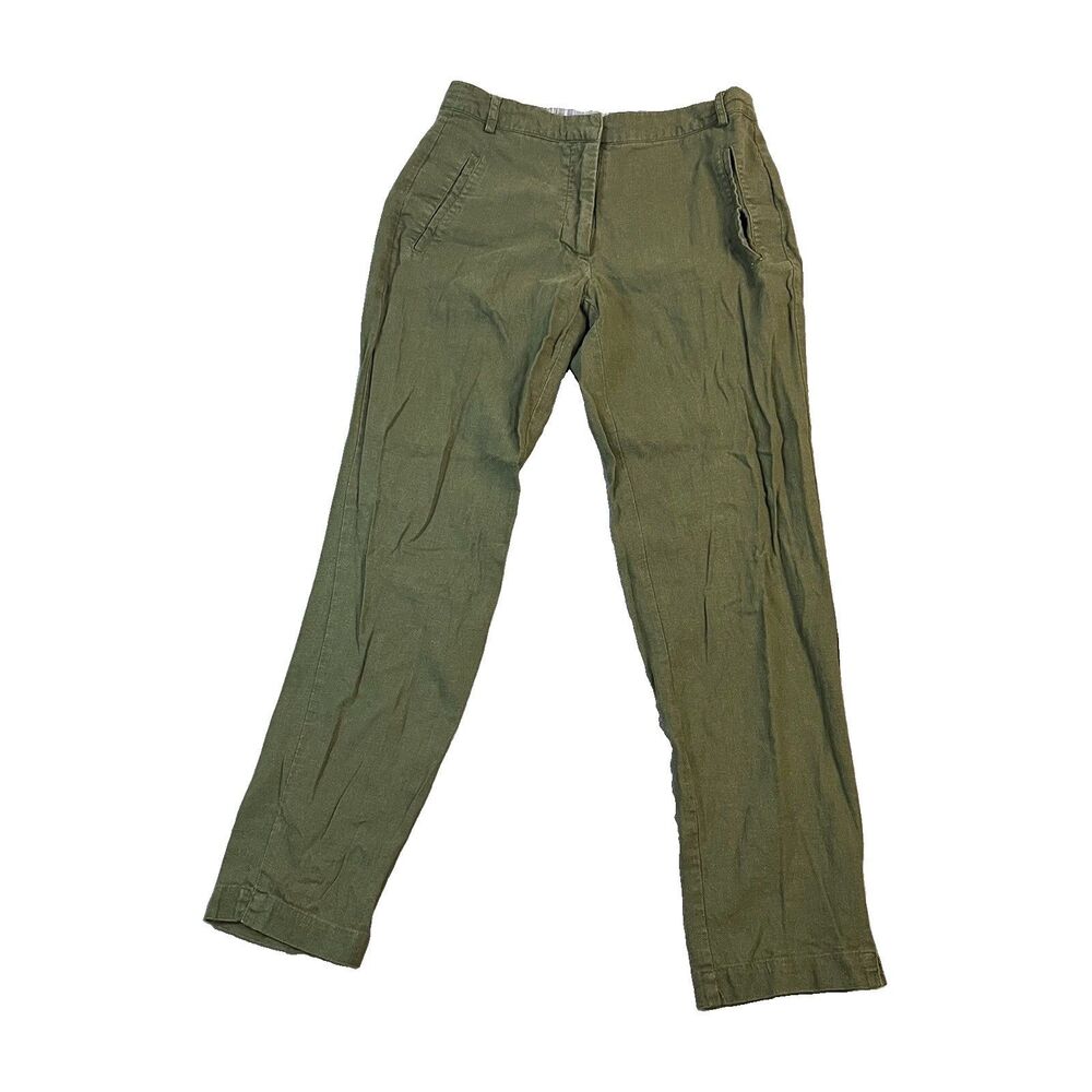 Love Tree Los Angeles Linen Blend Green Pants Beachy Coastal Womens Size S